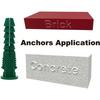 Plastic Material Wall Anchors Durable Construction Stable Hardness Expansion Plug Tight Expansion Smooth Cutting