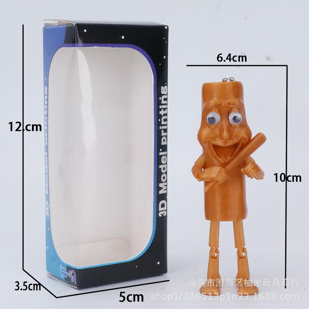 AI Mountain and Sea Pass Tung Tung Sahur Figurine din Lemn Sunt Toate Ornamente Jucării Abstracte de Tip Bloc de Construcție