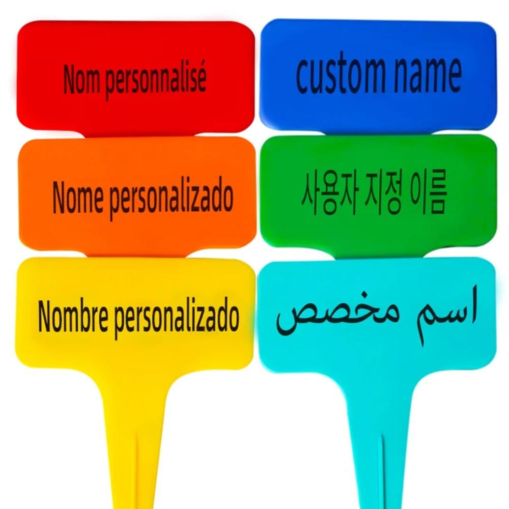 Garden Plant Tags Waterproof Plastic for Gardening Name Seedlings and Vegetables Plant Labels Reusable Markers Marcadores