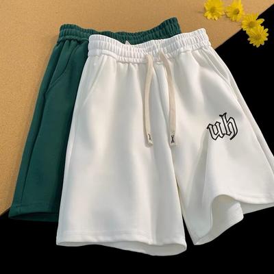 Lässige Sporthorts Jungen Sommer Weite Jogginghose Kordelzug Fünf-Punkt-Hose