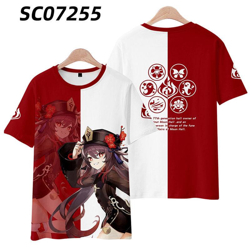 New T-shirt Printed 3D Cosplay Unisex Clothing Street Harajuku Top Men Women Round Neck Tees