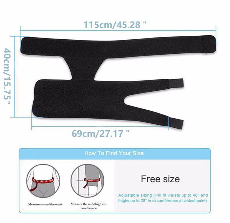 Protective Fitness Leggings & Anti-Strain Gear: Hip Belt, Groin, Thigh, Knee Pads