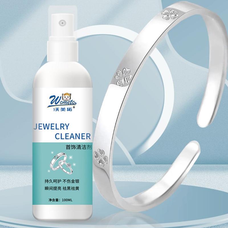 Jewelry Cleaner Cleaning Solution Tarnish Remover Stain-Free Diamonds Gold Jewelry Clean Liquid