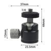 Mini Ball Head for GoPro for Osmo 360° Rotatable Aluminum Alloy 1/4 Screw LED Video Light Phone DSLR Camera Monopod Tripod Head