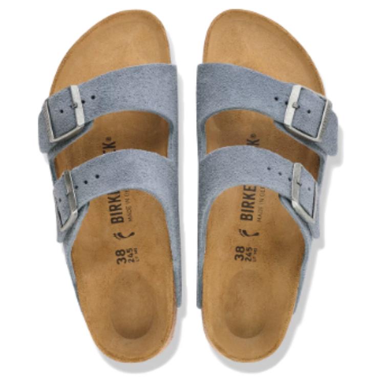 Birkenstock Arizona Casual Versatile Sandals Men Sandals Stone-Blue 1032735