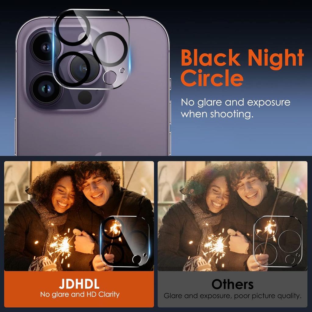 [2+2] for iPhone 15 Pro Max Privacy Screen Protector (NOT Glass) with Tempered Glass Camera Lens Protector, Anti-Spy Non-breakable Soft TPU Hydrogel