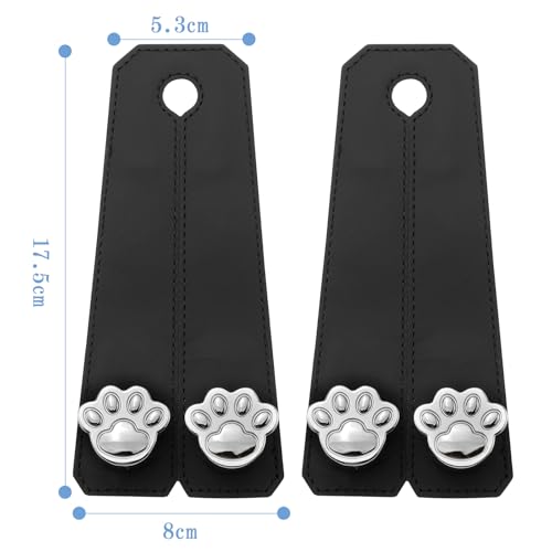 Catland Headrest Hooks for Cars, Cute Cat Paw Storage Goods, Can Be Used In the Back Seat or Passenger Seat, Silver, 2 Pieces