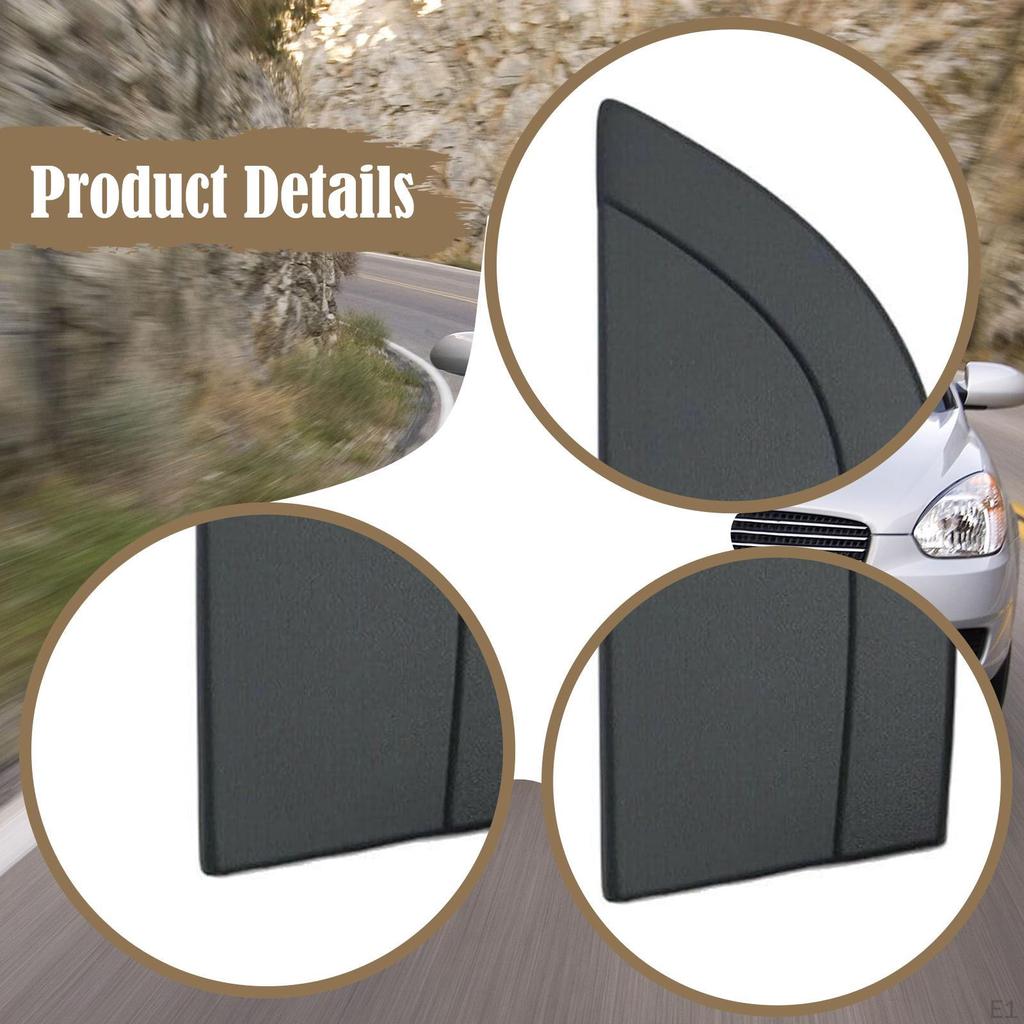 Car Door Molding Triangle Cover Protection Decorative Replacement Panel Exterior Decoration