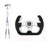 Universal 330mm PU Car Steering Wheel with Multiple Color Durable Comfort Grip Wheel for Vehicle