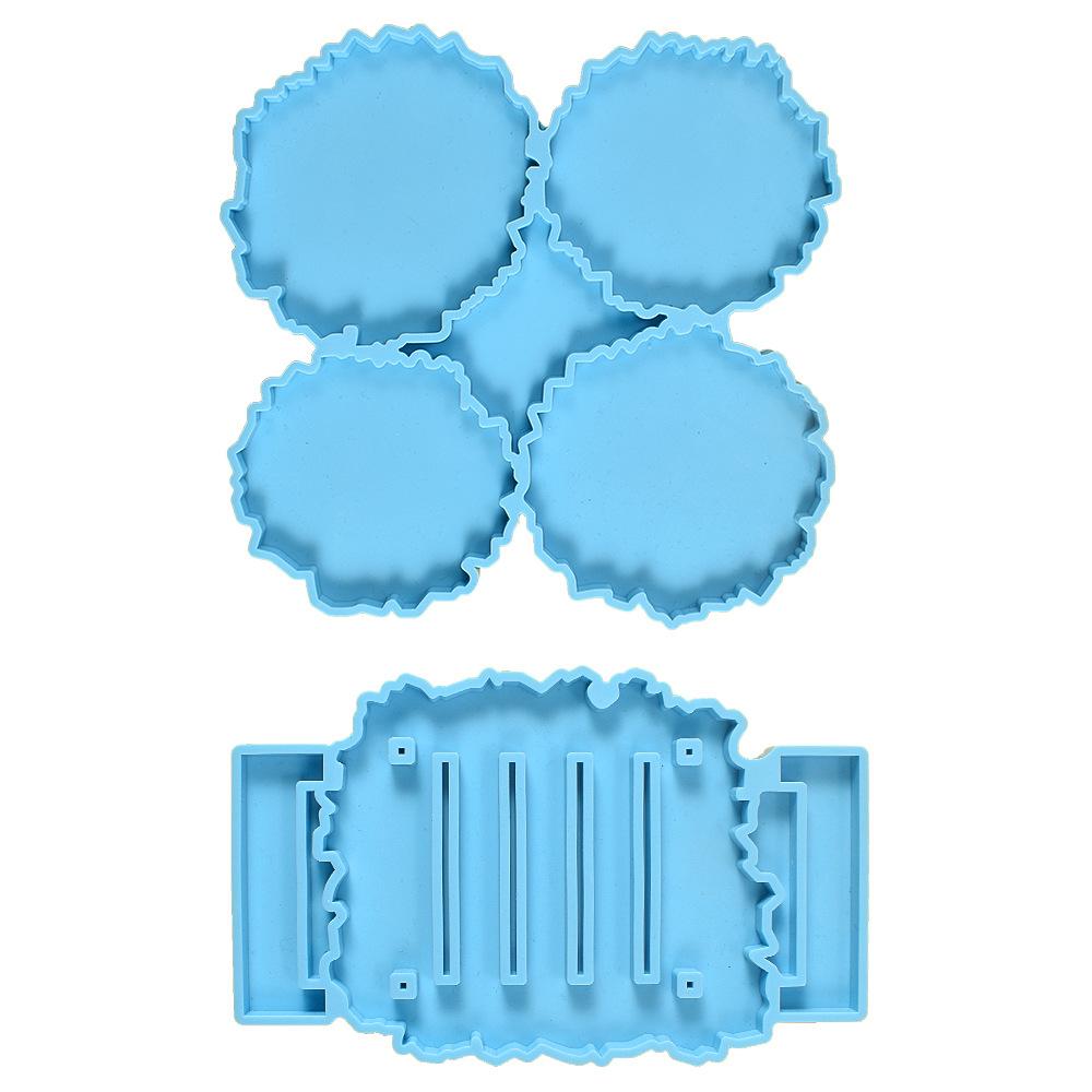 Stampo in Silicone Irregolare di Forma Speciale per Realizzare Decorazioni per Torte Fatte a Mano in Fondant Sugarcraft Supporto Portaoggetti a Quattro Griglie per Sottobicchieri