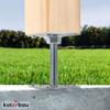Support de poteau - set de 2 pied de poteau galvanisé et réglable - pour bois - filetage M24 mm - 160 x 160 x 250 mm - KOTARBAU