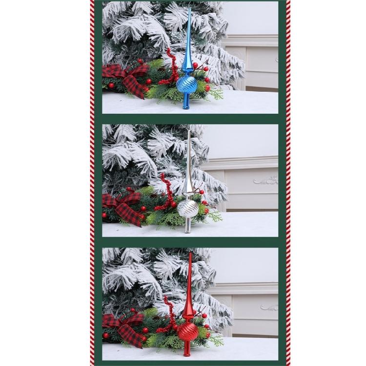 Christmas Finial Tree Toppers Ornament Plastic Construction Easy Installation Tree Star for Party Decoration