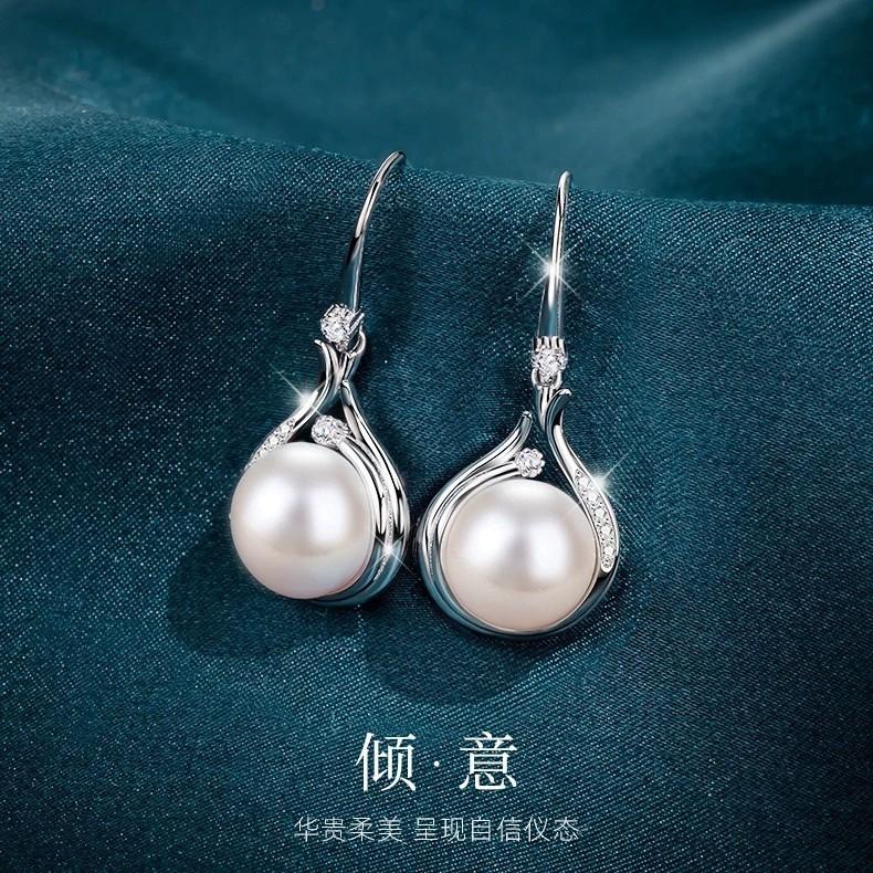 925 sterling silver necklace temperament versatile natural freshwater pearl pendant niche design ins style 925 silver