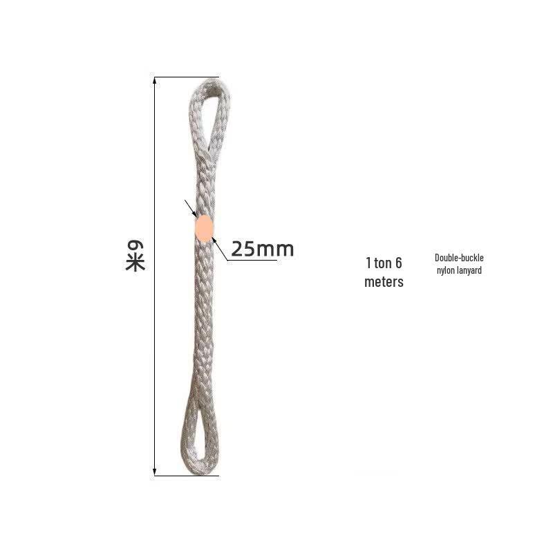 Jun Ding Ying 1 Ton Nylon Double Loop Lifting Sling