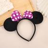 Mickey headband Mickey Mouse headband Minnie Bow headband black ear hair accessory celebration outfit headband