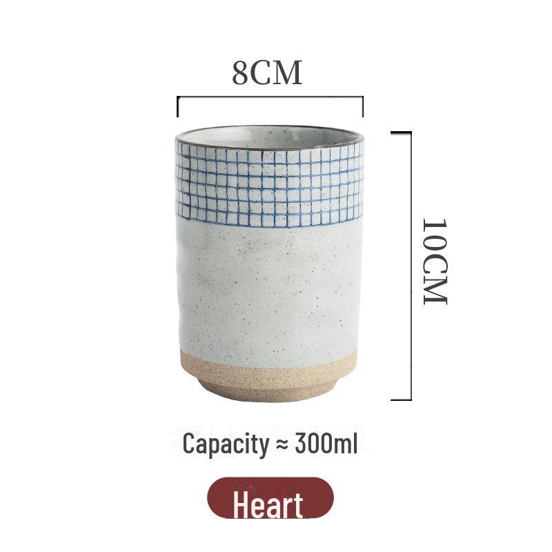 Retro Japanese Ceramic Stoneware Tea and Sushi Cup