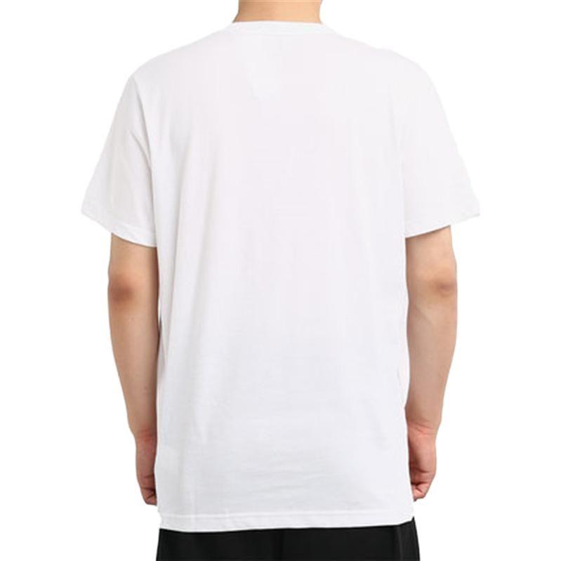adidas T Shirts Men's White Crew Neck Moderate Straight Fit EI4675