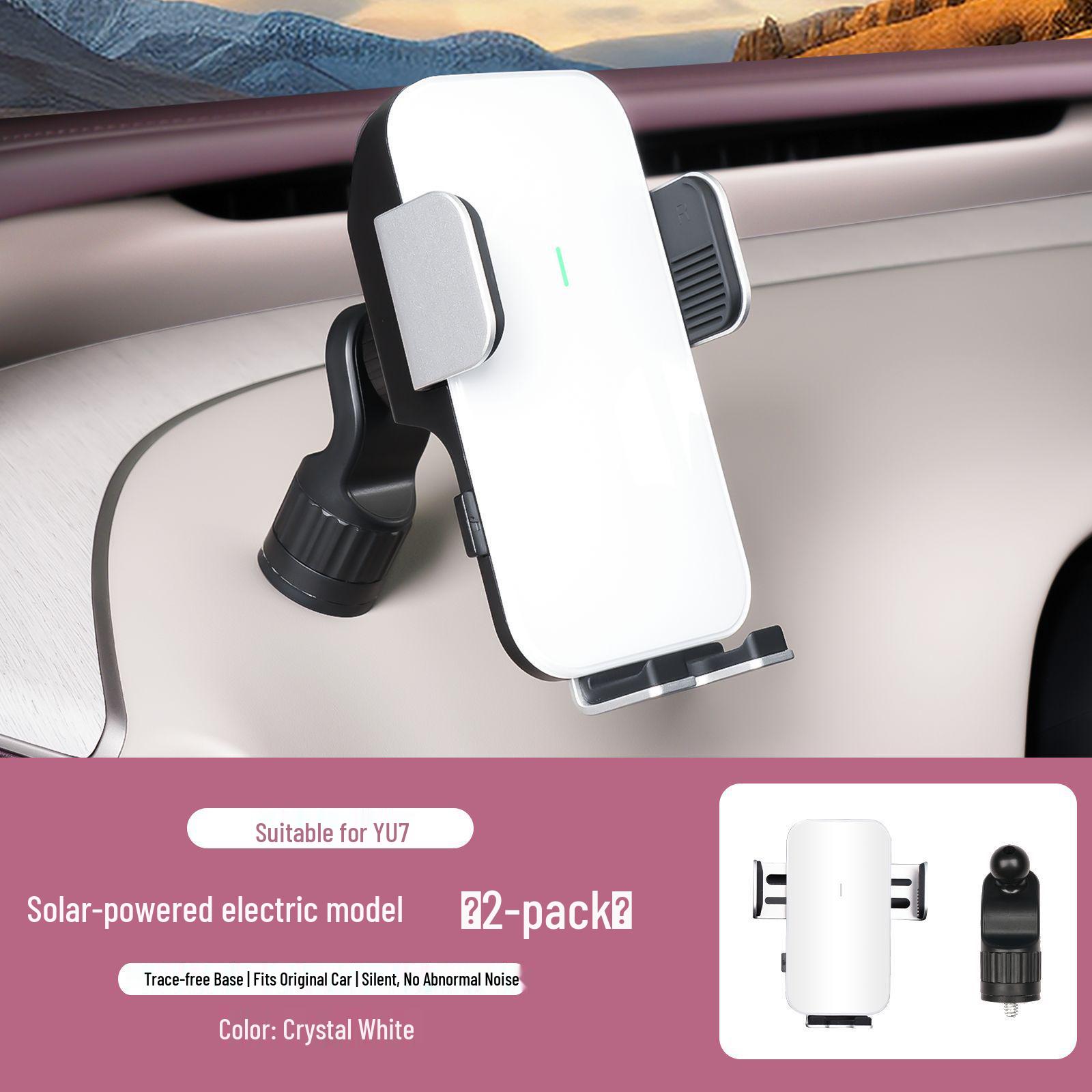 Solar-Powered Anti-Shake Phone Holder for Xiaomi YU7