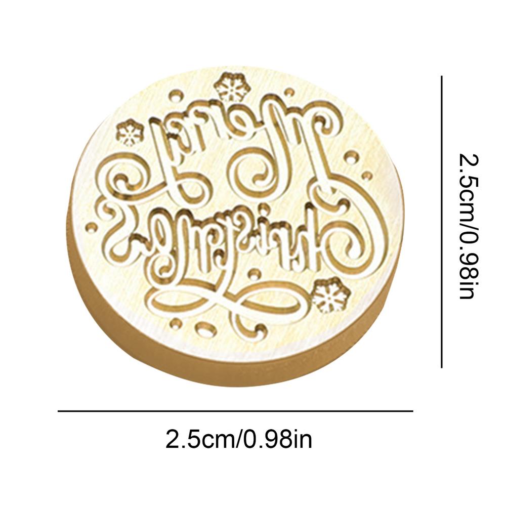 Christmas Invitation Brass Seal Head Christmas Wax Seal Head Thanksgiving Envelope Seal for Home Holiday Envelope Decoration