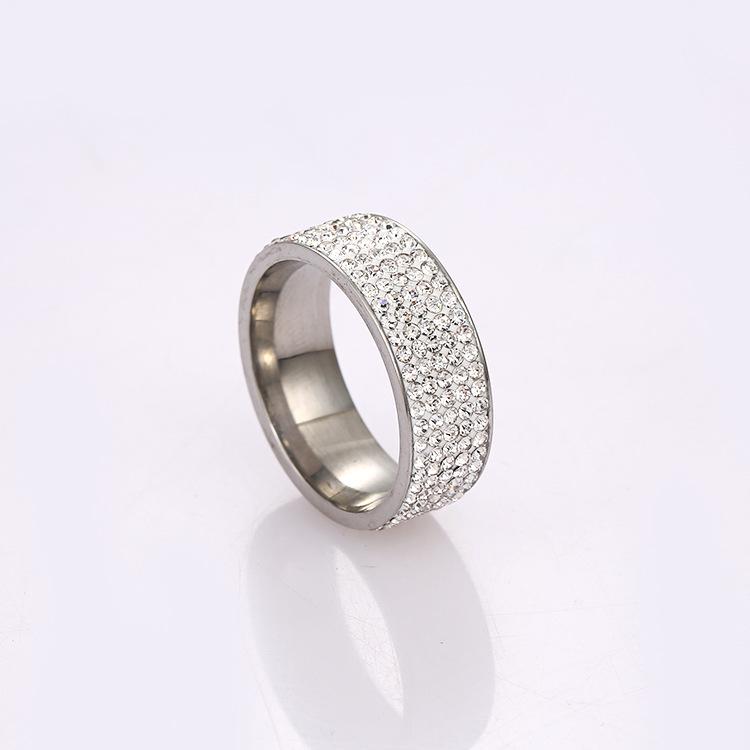 Buy Fashion Jewelry Weight Loss Ring Stainless Steel Crystal Wedding