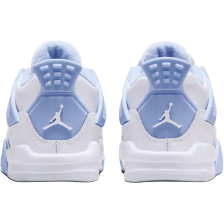 Air Jordan 4 Retro TD Pomněnka Dětské tenisky Bílá Modrošedá Olejově zelená IB8961-100