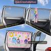 Tenda parasole per finestrino auto per bambini - Tenda parasole per finestrini auto con tasca portaoggetti in rete - Protezione dai riflessi solari e dai raggi UV