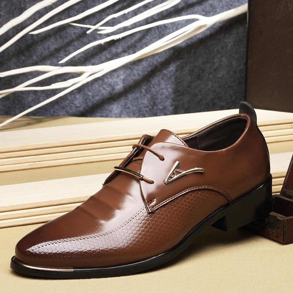 Fashion Big Size Fashion Casual Leather Shoes for Men Spring Autumn New Designer Cusp Men's Dress Shoes