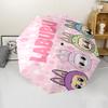 Labubu1 Print Automatic Umbrella, 8 Rib Iron Frame, Plastic Handle, Suitable for Outdoor Travel &Daily , Ideal Gift