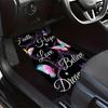 4pcs Universal Fit Butterfly Car Floor Mats Set, Polyester Non-Slip Front Rear Vehicle Floor Protectors, Inspirational Interior