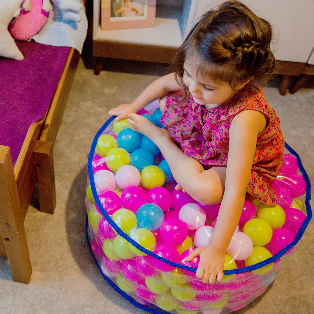 KADAX Children's Seat Pouf Balls Colored