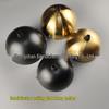Hemispherical Black and White Pendant Light Base with Arc-Shaped Ceiling Plate