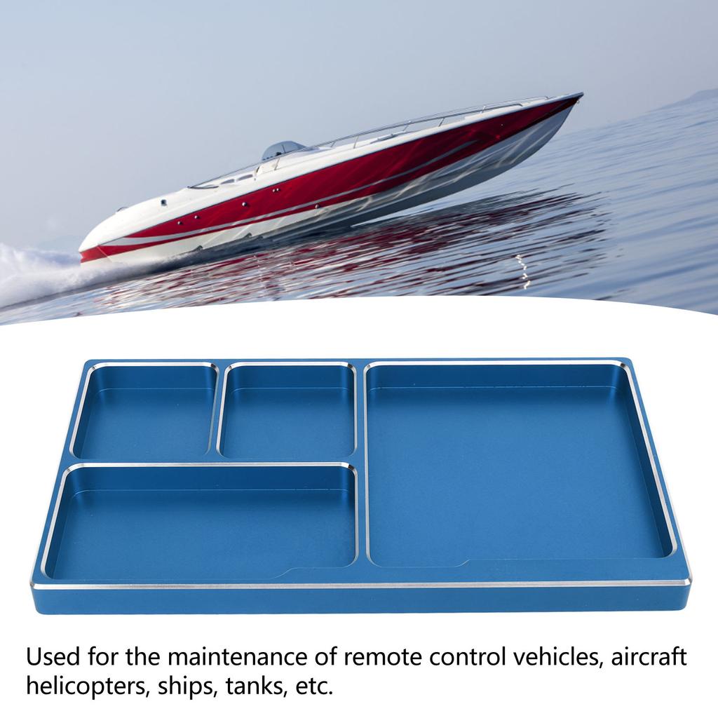 RC Screw Tray Aluminium Alloy with Magnetic Pad RC Repair Tool Screws Disk for Maintenance Outdoor