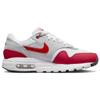 Nike Air Max 1 GS Rot 2023 Kinder-Sneaker Neutralgrau Weiß Schwarz DZ3307-003