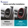For Mercedes Benz SLK R171 2004 2005 2006 2007 2008 2009 2010 Side Air Vents Sticker Trim Accessories Real Soft Carbon Fiber