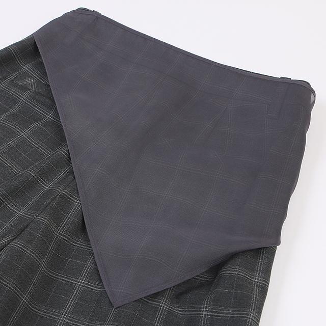 LAP Scarf Layered One-Pleat Pants Ar1Wp265