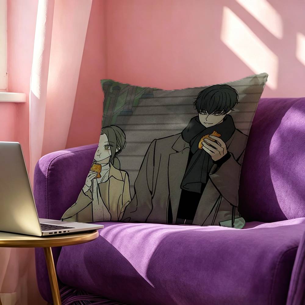 T-Tears on a Withered Flower Pillow Case Square Double-Sided Sofa Cushion Cover Bedroom Bedside Pillow