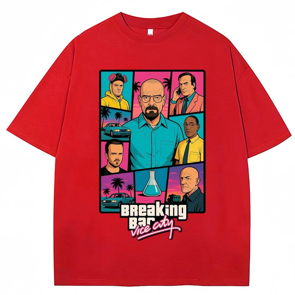 

Breaking Bad Heisenberg Better Call Graphic T Shirt Unisex Women Fashion Vintage Short Sleeve Oversized Cotton Casual Tshirts Gift S