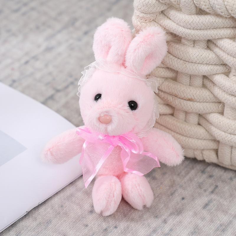 

Lace Adorable Bunny Plush Toy Soft And Fluffy Stuffed Animal Keychain Doll StyleA