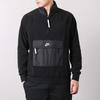 Nike Sweatshirts Men's Black Stand Collar Moderate Regular 929098-010