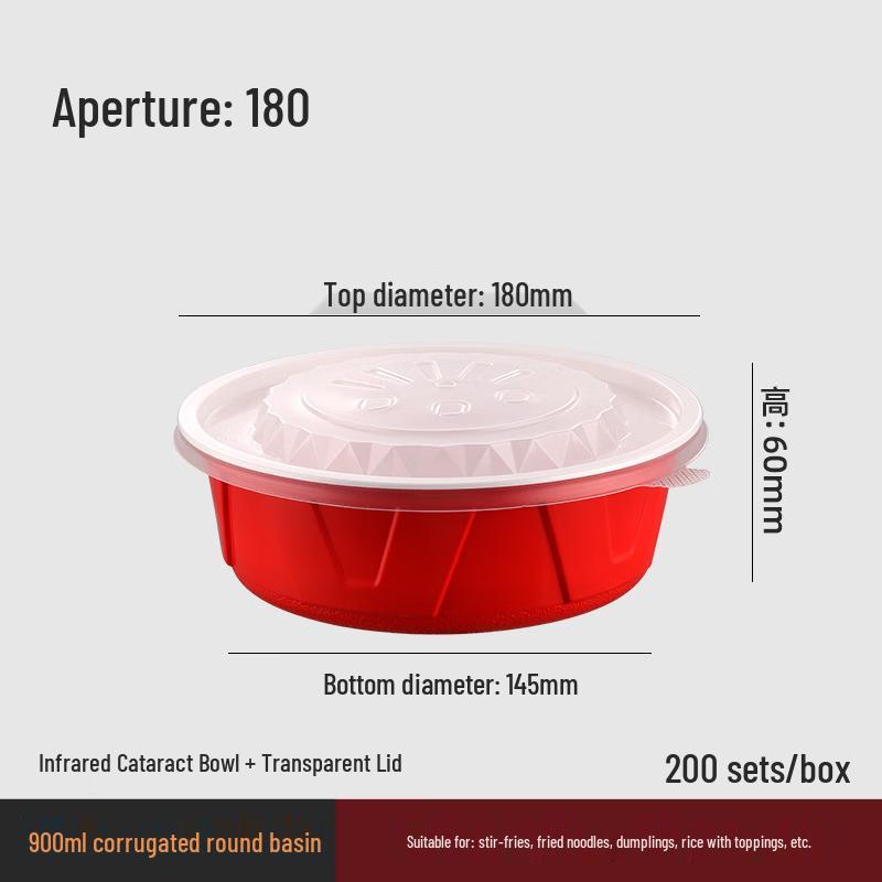 Disposable Plastic Round Food Bowl