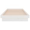 Solid Wood Bed White 90 x 200 cm