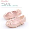 Girls' Fashionable High Heels Korean Style Princess Shoes Student Performance Leather Shoes