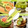 Three-in-one Fruit Carving Knife, Fruit Baller, Stainless Steel Fruit Carving Knife, Three-piece Set For Watermelon Digging