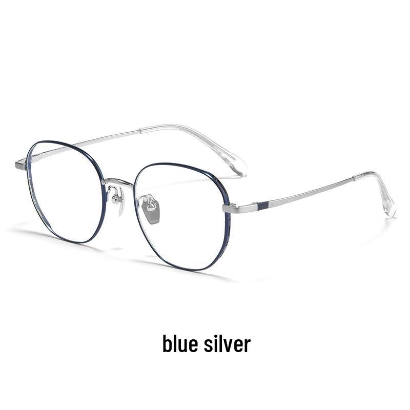 Bestfen BW87010 Ultralight Polygonal Titanium Eyeglass Frame for High Power Myopia