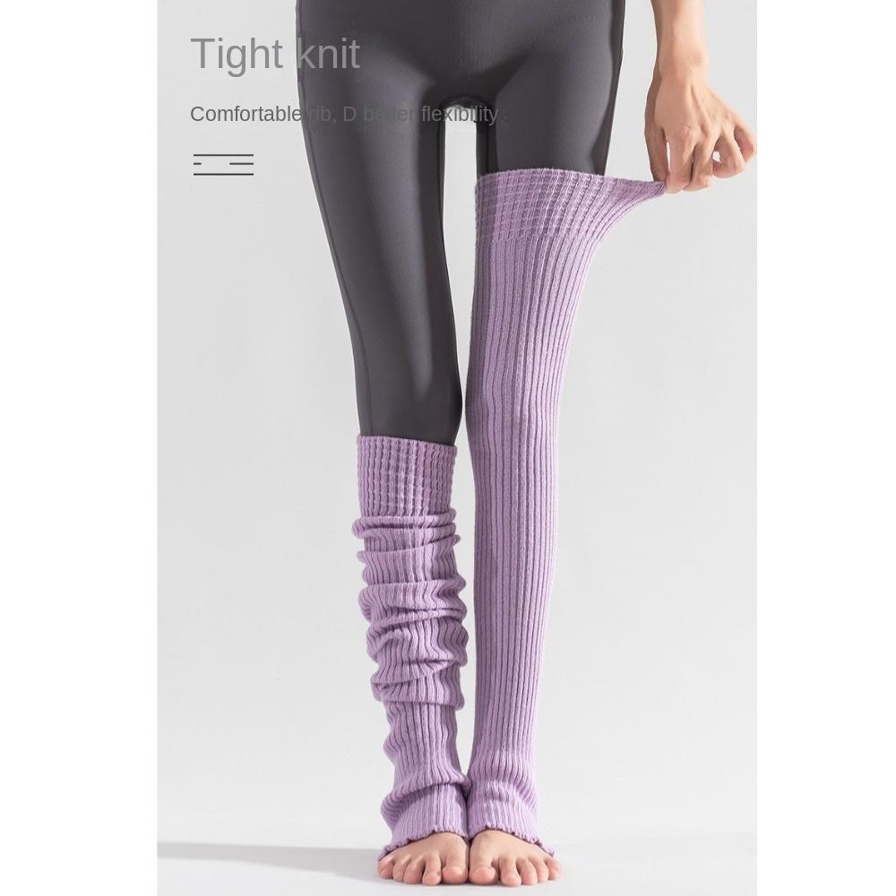 Warme Ballet-Yoga-Overknee-Strümpfe Unifarbene Weiche Knieabdeckung Neue Auf-dem-Bein-Wärmer Fitnessstudio