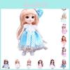 Cute 6.6in Bjd Princess Dolls With Movable Joints Mini Model Toy Kids Birthday Gift