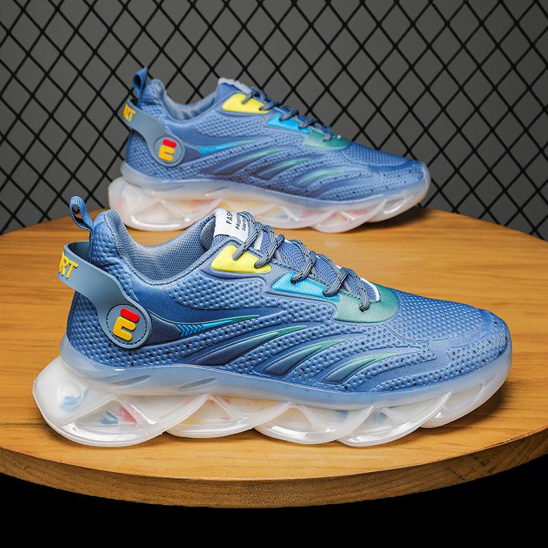 

Men s shoes versatile thick-soled heightening dad shoes autumn new mesh breathable mesh thin casual shoes men 44 синий