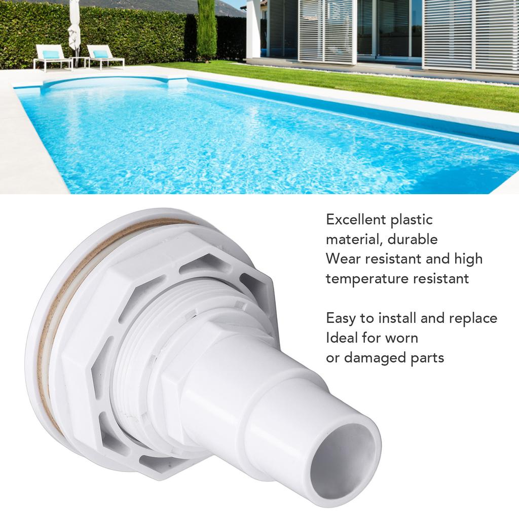 Acessório de Jato de Retorno Completo para Piscina Acima do Solo com Junta Adaptador de Tubo de 1 polegada