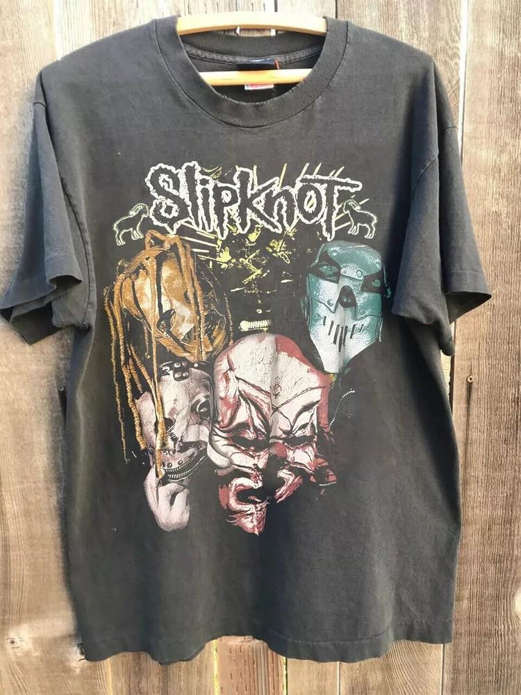 Slipknot Band Shirt Slipknot Graphic Classic Style Charcoal Unisex Tshirt Unisex T-Shirt XXXL