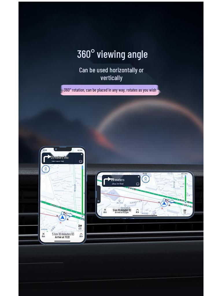 MagSafe Car Mount: Fast Wireless Charger for Apple Phones